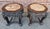 Auburn Fine Pair of Chinese 19th or Early 20th C. Carved Hardwood Low Tables With Marble Tops For Sale - Image 8 of 8