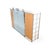 Vintage Postmodern Balton Sideboard in Metal Glass, 1980s For Sale - Image 4 of 12