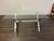 Silver Chrome X-Base Dining Table With Tempered Glass Top For Sale - Image 8 of 12