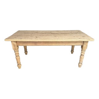 Pine Farmhouse Dining Table, 1940 For Sale