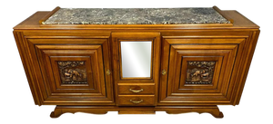 Art Deco Walnut Sideboard in the style of Marcel Breuer, 1920s