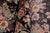 Floral 1990's Pak-Persian Black/Black Wool Rug - 9'1'' X 11'10'' For Sale - Image 4 of 9