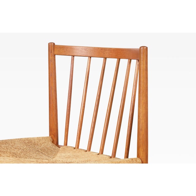 Wood Mid-Century Model J80 Oak Dining Chairs by Jorge Baekmark for FDB Mobler For Sale - Image 7 of 11