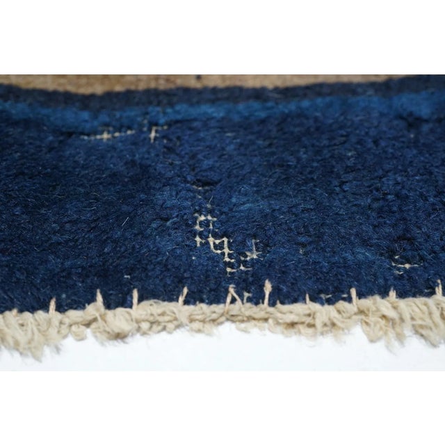 Blue Antique Peking Rug 9'1'' x 11'6'' For Sale - Image 8 of 12