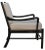 Noir NOIR Kevin Chair in Hand Rubbed Black with Rattan Seat For Sale - Image 4 of 8