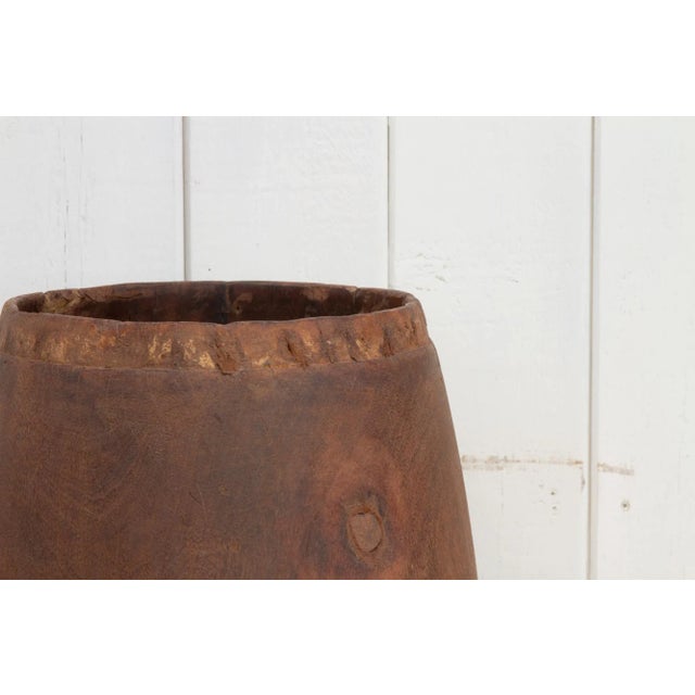 1950s Rustic Vintage Textured Naga Rice Bowl For Sale - Image 5 of 8