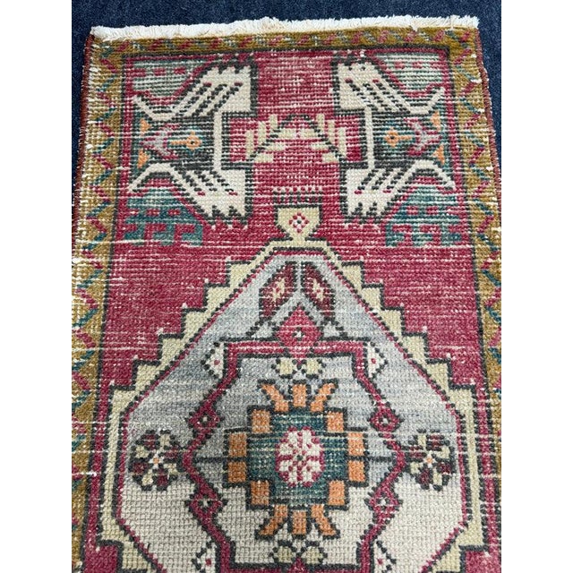 Turkish Yastik Rug 1'7" x 3'7" For Sale - Image 4 of 5