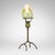 This exceptional Tiffany Studios Pulled Feather Favrile glass blown-out candlestick was created in the United States by...