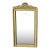 Petite Antique Rococo Etched Wall Mirror For Sale