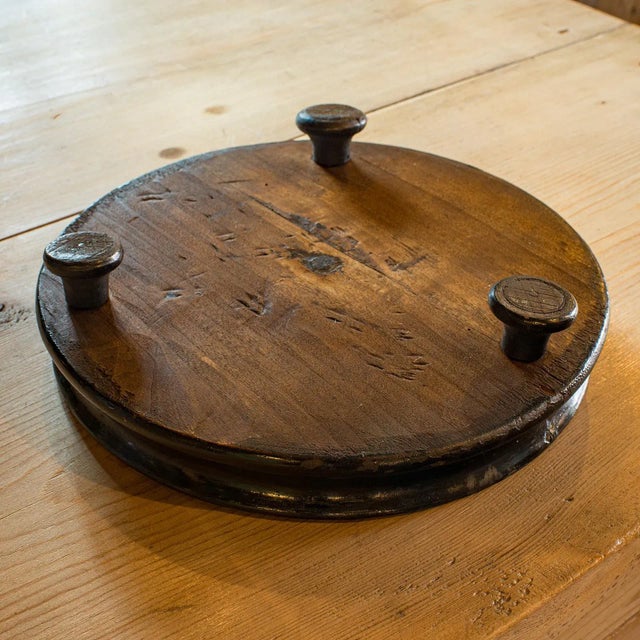 Wood 1850's Tall Antique Display Showcase For Sale - Image 7 of 8