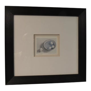 Vintage Silver Gelatin Print Tittle "Submerged" Depicting Eggs on Pottery Bowl For Sale