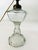 Vintage glass oil lamp converted to table lamp with Leviton company , this oil lamp from midcentury , in very good and...