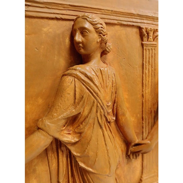19th Century Plaster High-Relief Sculpture Borghese Dancers For Sale - Image 10 of 18
