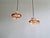 Space Age Pendant Lights in Blown and Bubbled Murano Glass, 1970s, Set of 2 For Sale - Image 3 of 14