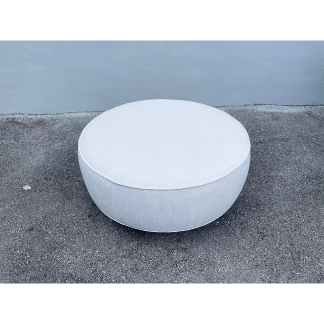 Round Vintage Ottoman by T.H. Robjohns-Gibbings For Sale - Image 12 of 17