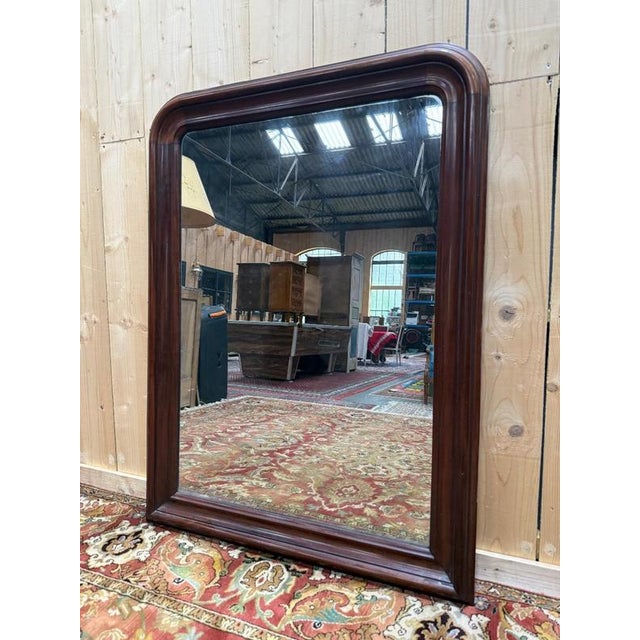 Louis Philippe Mercury and Mahogany Mirror For Sale - Image 3 of 6