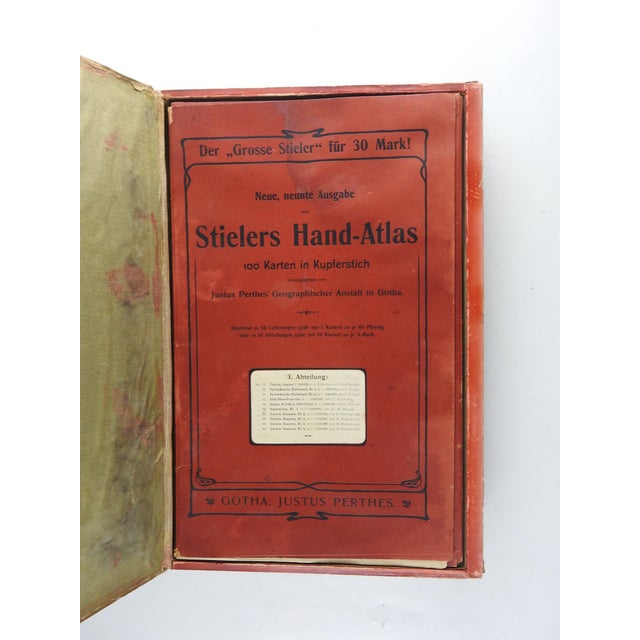 Early 20th Century Stielers Hand Atlas 100 Maps in Box For Sale - Image 9 of 12