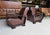 These Jindrich Halabala Armchair chairs were made in Czechoslovakia. Covered in good quality Italian leather, very solid a...