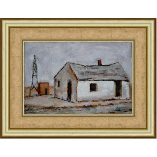 "Dilapidated Desert House" Contemporary Oil Painting For Sale - Image 12 of 12