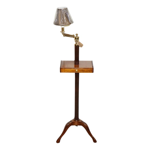 English Reading Lamp with Stand from Harrods London For Sale