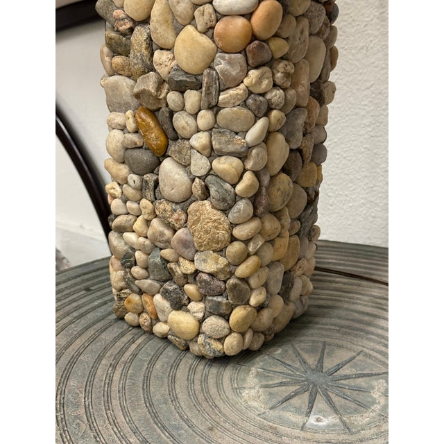 Late 20th Century Polished River Rock Lamp For Sale - Image 12 of 16