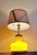 1970s Vintage Table Lamp with Illuminated Orange Glass Base, 1970s For Sale - Image 5 of 8