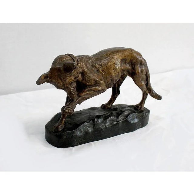 Beautiful bronze print with a golden patina signed Thomas François Cartier (1879 - 1943) French animal sculptor known for...