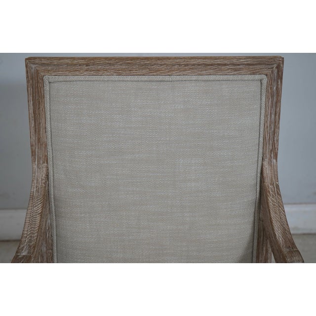 1990s Pair Restoration Hardware French Louis XVI Armchairs For Sale - Image 5 of 12