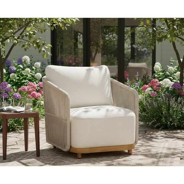 Upgrade your outdoor space with the Alpine Teak Wood Outdoor Arm Chair, crafted with a durable teak wood frame and elegant...