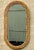 Camel Vintage Coastal Braided Rattan Oval Mirror For Sale - Image 8 of 12