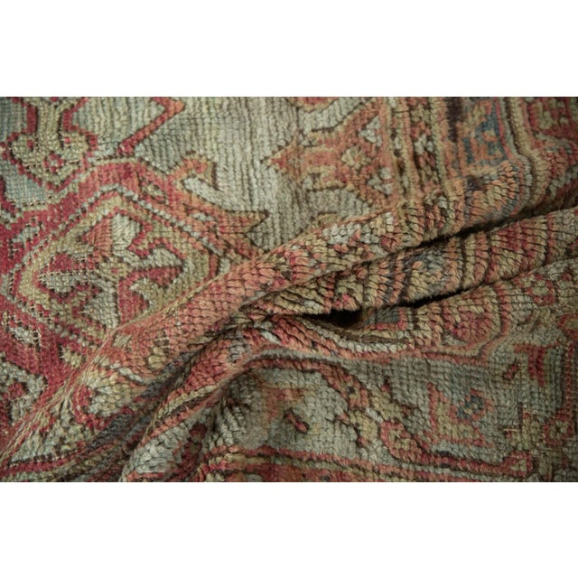 Shabby Chic Vintage Oushak Rug - 14'2" X 16'8" For Sale - Image 3 of 13