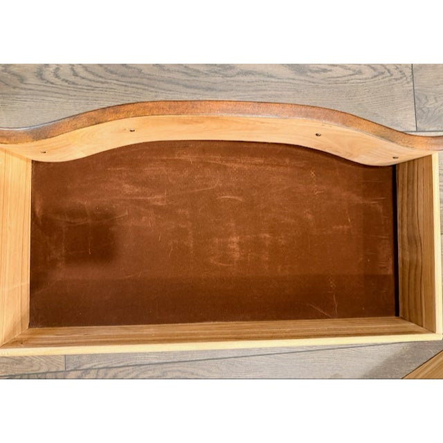 Louis Phillipe Style Serpentine-Front Bachelor Chest For Sale - Image 13 of 18