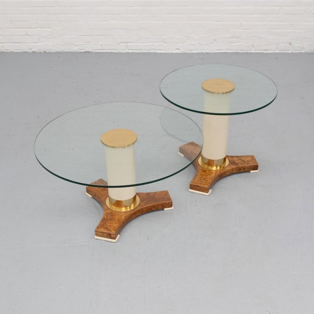 Art Deco Style Tables attributed to Thörmer, 1980s, Set of 2 For Sale - Image 6 of 12