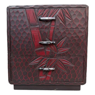 Small Japanese Storage Cabinet in Bamboo, 1960s For Sale