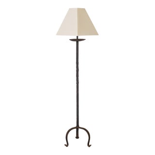 1940s French Iron Floor Lamp For Sale