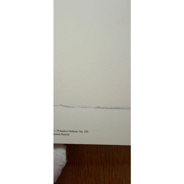 Vintage Exhibition Poster by Berend Hoekstra to Samuel Beckett, Holland, 1990s For Sale - Image 3 of 13