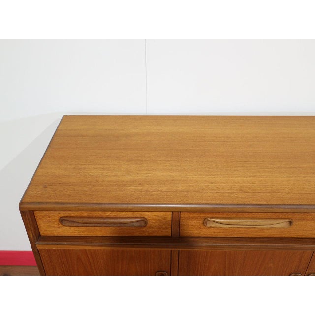 Wood Mid Century Modern Vintage Teak Credenza Sideboard by Gplan Danish Style For Sale - Image 7 of 14