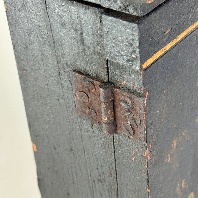 Wood Antique 19th Century Carpenter's Front-Shop Mailbox For Sale - Image 7 of 12