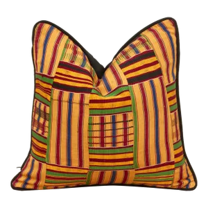 Mole Vintage African Kente Pillow Cover