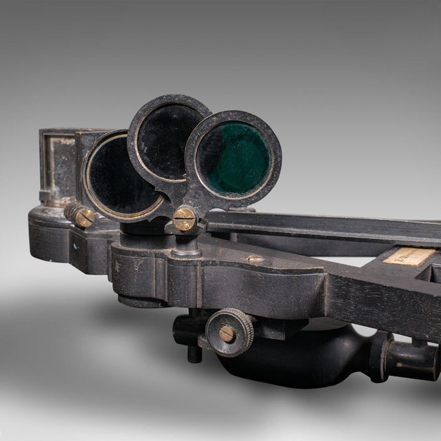Ebony Antique Cased Octant, Scottish, Ebony, Navigation Instrument, Sextant, Victorian For Sale - Image 8 of 12