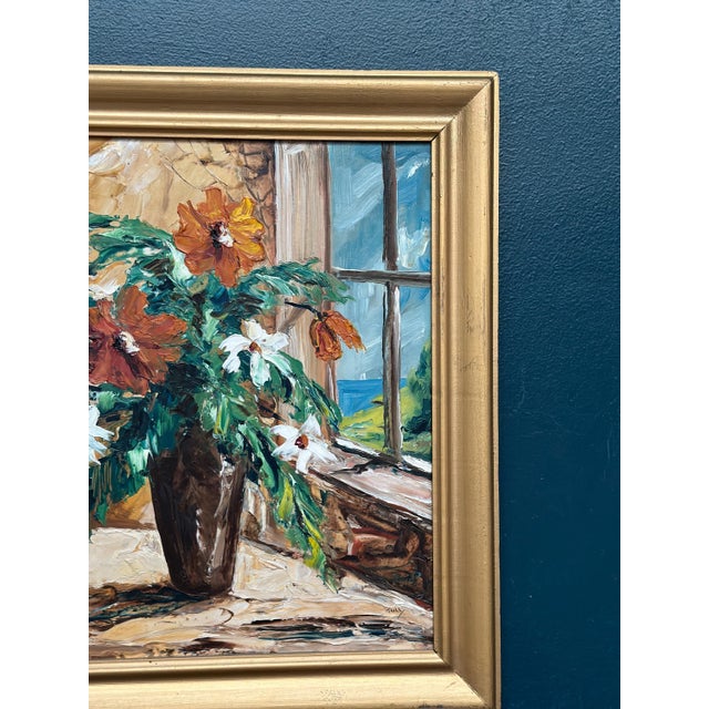 Magnus Tull, Flower Painting, 1950s, Oil on Board, Framed For Sale - Image 4 of 13