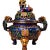 Late 19th Century Cloisonné Enamel Censer With Lion Finial, 1.3kg For Sale