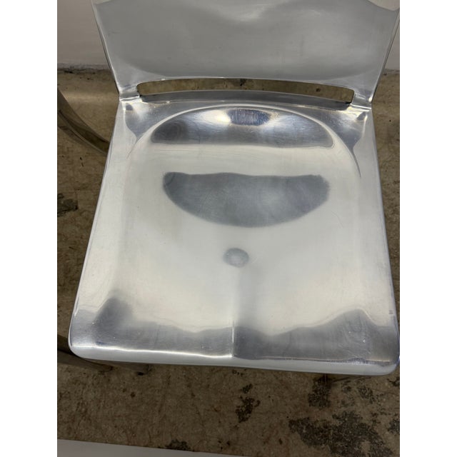 Philippe Starck Polished Aluminum "Hudson" Chairs for Emco - A Pair For Sale - Image 9 of 13