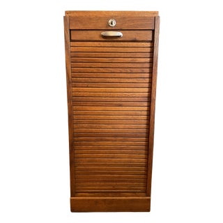 Vintage Roller Shutter Cabinet Filling or Music Cabinet, France, 1960s For Sale