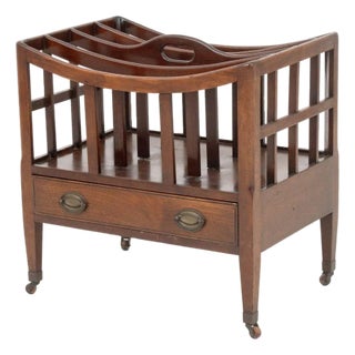 English Regency Mahogany Canterbury, 19th C. For Sale