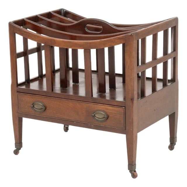 English Regency Mahogany Canterbury, 19th C. For Sale