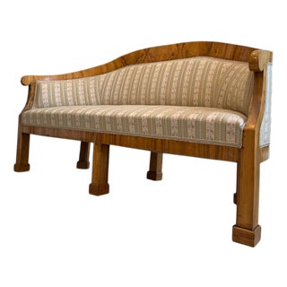 Biedermeier Sofa in Pine Veneer For Sale