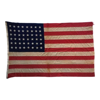 Antique American Flag With 48 Stars For Sale