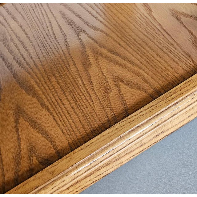 French Oak Coffee Table, 1970s For Sale - Image 12 of 18