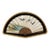 Vintage Framed Jinpra Swallow Hand Fan in Gilded Semi-Oval Shadow Box For Sale